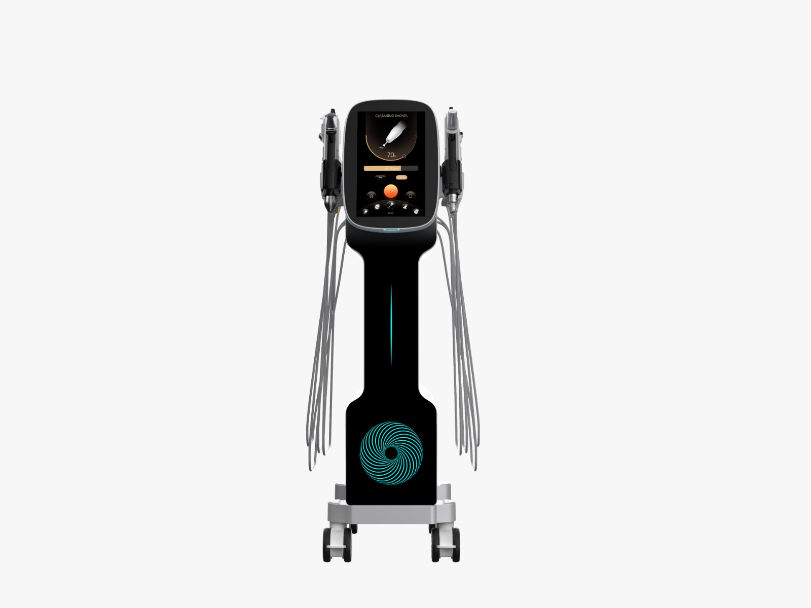 Hydrafacial toestel in detail